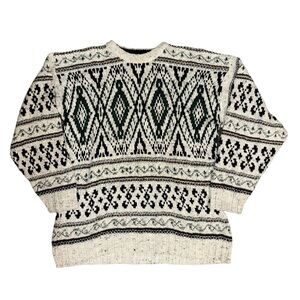 Vintage 90’s Chaps Ralph Lauren Nordic 100% Cotton Made in USA Sweater XL